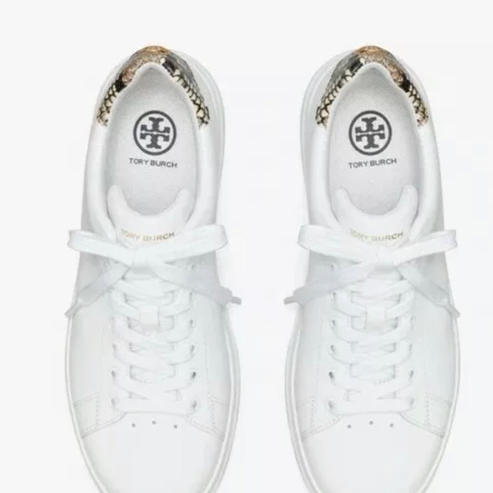 TORY BURCH Howell Court Sneakers Titanium White Warm Roccia - Picture 13 of 13